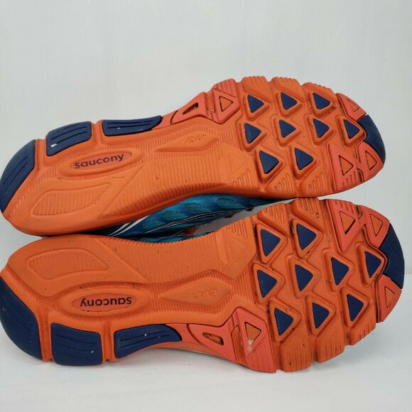 Saucony Kinvara Blue / Orange‎ Shoes 10157-4 Pro Grid Running - Women's Size 10 - Picture 9 of 10